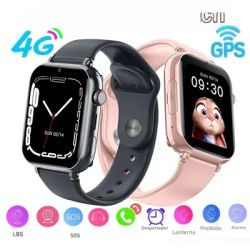 4G montre intelligente pour enfant carte SIM enfant Smartwatch SOS GPS localisation vidéo appel téléphonique montre enfants garçon étudiant fille montre intelligente