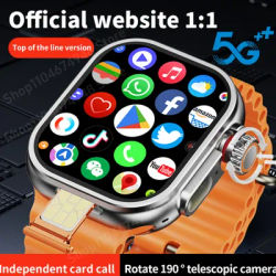 Original CD12 Smartwatch Android 4G 5G LTE pleine Netcom carte Sim caméra rotative GPS WIFI encodeur tactile Smart S10 Ultra montre hommes
