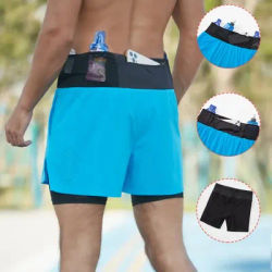 Running Shorts Men's Summer Quick-drying Lining Anti-exposure Double Shorts Outdoor Marathon Running Shorts
