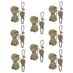 TEMU 4/8pcs Heavy-duty Metal Tent Fixing Adjusters With Reflective Strips, 4mm Thick X 4m Rope, 122lb Tensile Strength, For Camping, Outdoor Gear & Holiday Decor (multiple Colors)