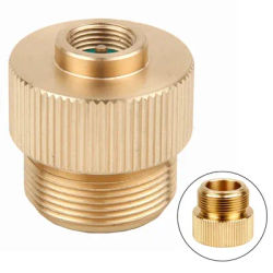 Camping Stove Gas Tank Adapter Valve 1 -20 UNF To 7/16 -28UNF For MAPPGasTankCampingStoveAdapterAccessories