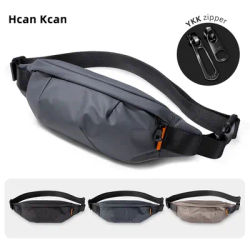 HcanKcan Multifuctional Men Waist Bag Fashion Crossbody Bags Outdoor Sports Chest Bag Phone Pack Waterproof Cycling Shoulder Bag