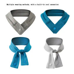 Cooling Ice Scarf Ice Scarf with A Natural Cool Feeling Sweat-wiping Towel Outdoor Ice Belt Sports Headscarf Cooling Cold Towel