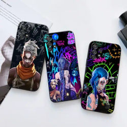 Hot Game Arcane Jinxs Ekkos Phone Case For Samsung Galaxy S24 FE S25 Ultra A03 A04 A05 A06 A12 A13 A16 A26 A35 A36 A56 A55 Cover