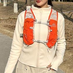 Gilet da corsa Pacchetto d'acqua Gilet di idratazione Manicotti Impermeabile Asciugatura Rapida Leggero Nylon per Maratona Escursionismo Jogging
