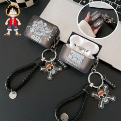 Étui pour écouteurs Airpods 1/2 3 4 Pro, une pièce, dessin animé, Bluetooth, coque souple, housse de protection, accessoires avec porte-clés