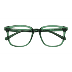 Unisex s square Green Acetate Prescription eyeglasses - Eyebuydirect s Wagner