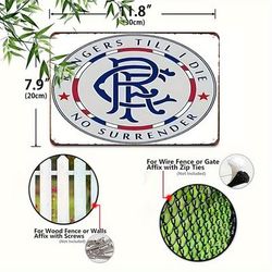 "TEMU [2d Flat] 1pc Licensed Metal Tin Sign, 8"x12" - Iron Wall Decor For Man Cave, Bar, Cafe, Garage - Vintage Football Club Merchandise With Logo & , Home Decor"