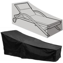 TEMU Black Chaise Lounge Chair Cover Patio Chaise Covers Protection For Garden Yard Outdoor Furniture Recliner Cover