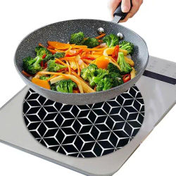 Tapis de protection de table de cuisson à Induction en Silicone, tapis de couverture de plaque de cuisson à Induction réutilisable, protection contre les rayures pour cuisinière à Induction