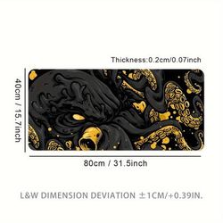 TEMU Large Gaming Mouse Pad , Size, Washable, Rectangular Desk Mat For , & Use