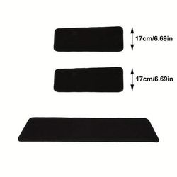TEMU 3pcs/set Fully Tailored T5 Carpet Step Mat Set With T5 Logo Black Carpet