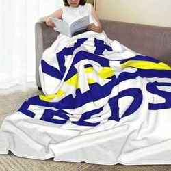 "TEMU Leeds" Flannel Blanket - Cozy, Soft, Throw For Sofa, Bed, Office, Camping & Travel - Perfect Gift For Home Decor Or Birthdays"