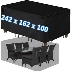 TEMU Garden Furniture Cover, 210d Oxford Cloth Protective Cover For Garden Table Seating Set, Winter Durable Cover, Item Number: Wgsh-175 Pca