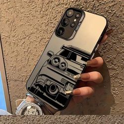 TEMU Racing Car Graffiti Phone Case Galaxy S25 S24 S23 S22 S21 S20 Fe 4g 5g, Anti-fall Frosted Back Cover
