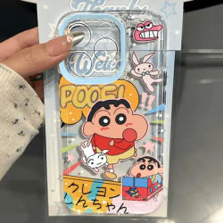Anime Crayons Shinchans Phone Case For Xiaomi Redmi Note K60 13 12 12C 11 10 10C 13C 10X 9 K50 Pro Plus Ultra 5G Clear TPU Back