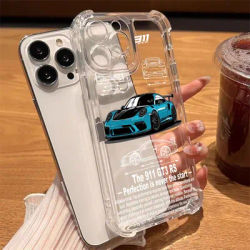 911 Soft Silicone Phone Cases For iPhone 16 15 14 13 12 11 X XR XS 7 8 Plus Pro Max iPhone13 Mini ProMax Fundas A-porsches-P