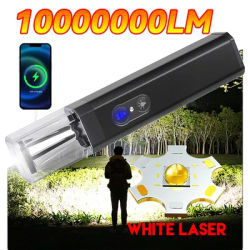 Strong Lighting ABS Flashlamp USB Charging Portable Outdoor LED Torch Camping Flashlights Magnetic Attraction Work Light Torch
