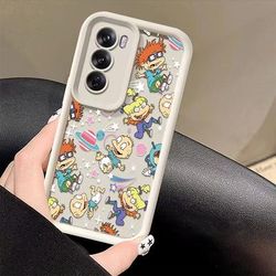 TEMU Funny Cute R- Mobile Phone Case For Galaxy S25 S24 S23 S22 S21 S20 Fe 4g 5g Anti-fall Soft Tpu Back Cover