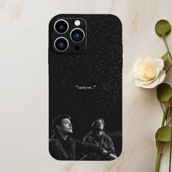 TEMU Iphone Case Supernatural Iphone Case Pattern, Shockproof With Lens Protection, Black Tpu, Compatible With Iphone 11/ 12/ 13/ 14/ 15/ 16 Pro Max Case High-end Premium Unisex Case