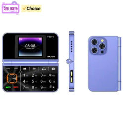 V8 Pro 2G New Folding Phone MTK 1.77inches Double Screen Dual SIM Dual Standby 3600mAh Mp3 Mp4 Type-C Torch Mini Cellphone