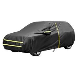 TEMU Neverland M/l/xl Waterproof Full Car Cover Outdoor Rain Dust Uv Protection Universal Season Car Storage Cover With Zipper Design Outdoor Indoor Full Car Cover Black