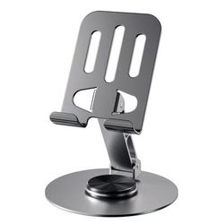 TEMU 1pc Iron Adjustable Mobile Phone Holder, 360 Degree Rotating Desktop Stand, Universal , Waterproof, With Mobile Device Desktop Stand