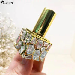 10ml High Grade Perfume Bottle Cube Gold Glass Bottle Empty Cosmetic Containers Travel Portable Atomizer Ultra Mist Sprayer