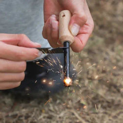 Bear Grylls Survival Fire Starter Magnesium Flint Rod, Portable Emergency Firesteel Kit Lighters Smoking for Camping Hiking