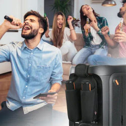 Mic Hanger Storage Holder Mic Organizer Bag Microphone Carrying Case for JBL PartyBox Wireless Microphone Accessories