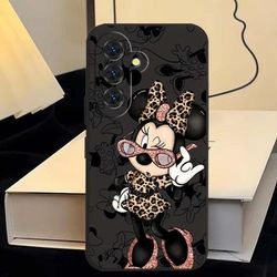 TEMU Customizable Protective Phone Case Featuring A Fashion Leopard Of Mouse, Compatible With Galaxy S25, S24, S23, S22, S21, S20 Fe 5g, Perfect As A Gift.
