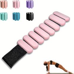 TEMU Ankle Weights For Women Men, Adjustable Wrist Weighted Tool For Home Gym Workout, Walking, Running, Travel, Yoga, Exercise, Barre, Strength Training. Set Of 2 (1lb Each)