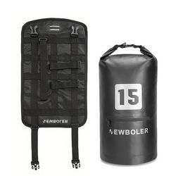 TEMU Newboler Bike Handlebar Bag - Durable Pvc, Detachable Strap, 3l/10l/15l Mountain Bicycle Storage Backpack For Long-distance Cycling, Mountain Biking Gea