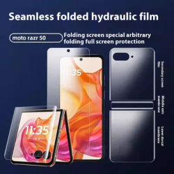 Matte Hydrogel Soft TPU Film For Motorola Razr 50 Ultra Razr 2022 Internal Inner Outer Hinge Sticker Full Body Screen Protector