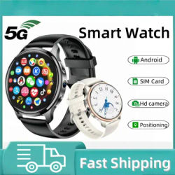 P68 4G Android Adult Smart Watch 4GB+128GB 466 * 466 Equipped with 500W Dual Camera Heart Rate GPS WIFI Bluetooth