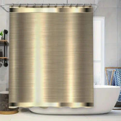 Luxury Golden Shower Curtain: A Touch of Elegance for Your Bathroom Decor This 128 character AliExpress title highlights the lux