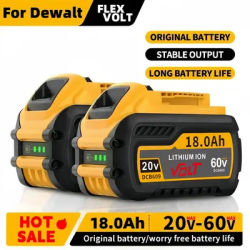 18.0Ah DCB609 For DeWalt 20V/60V MAXDCB547-XJ DCB200 DCB201 DCB609 DCB182 DCB204 For DeWalt Battery flexvolt 60v max battery