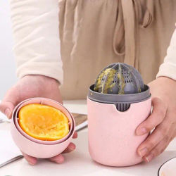 1 ensemble matériel tasse à jus Premium Mini bricolage manuel presse-fruits agrumes Orange couvercle presse rotative alésoir antidérapant pour citron vert Gra