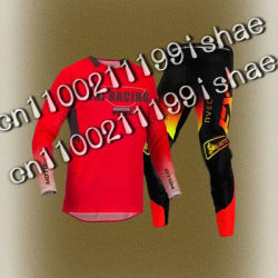 Ensemble d'équipement de Motocross, combinaison de course tout-terrain MX Enduro MOTO, Kits pour hommes et femmes, Combo de Moto blanc rose noir rouge vert vtt BMX