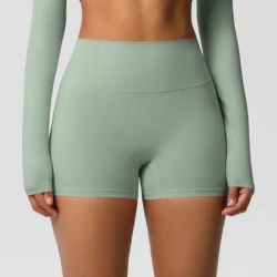 Women Sports Shorts Yoga Shorts Naked Feeling High Waist Yoga Shorts Push Up Fitness Leggings Tummy Control Yoga Slim Shorts
