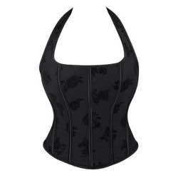 Rococò Completo Mascherata Corsetto Overbust Cosplay Jacquard Controllo della Pancia Push-Up Jacquard Costume Per donna Reale Mascherata Feste Carnevale di Venezia Adulti Corsetto