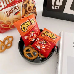Custodia protettiva ecologica per patatine fritte 3D, custodia protettiva carina per Apple AirPods 1 2 3 4 Pro, custodia creativa per auricolari