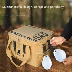 Outdoor camping equipment storage folding portable picnic tool debris multi-function collision avoidance