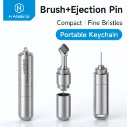 Hagibis – Kit de brosse de nettoyage pour écouteurs, stylo de nettoyage pour Airpods Pro, broche d'éjection, outil de nettoyage multifonction, outil de retrait de plateau de carte SIM