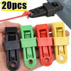 20/10pcs Outdoor Tent Awning Windproof Fixing Clip Outdoor Wind Rope Buckle Is Added with Pull Point Hanging Buckle Plastic Clip