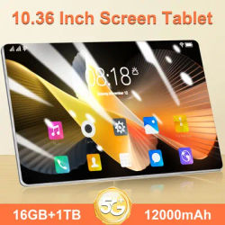 2025 Original Global Version Tablet 10.36 inch HD 4K Android 13 16GB+1T 12000mAh 5G Dual SIM Phone Call WiFi GPS Tablet