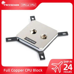 FREEZEMOD CPU Water Block for Intel LGA 115X 20XX Copper Proccessor Heatsink Metal RGB Rainbow Lighting Cooler PC INTEL-JB3TR