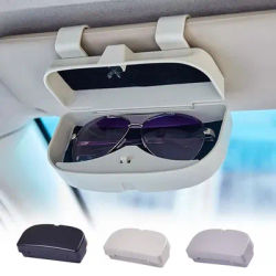 Custodia universale per occhiali da sole per visiera per auto 4 colori Accessori interni per auto Porta occhiali Custodia per occhiali per auto con fibbia flessibile