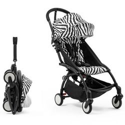 Stokke YOYO3 Ultra Compact 6+ Stroller (One Box) - Black / Zebra (Wild Collection)