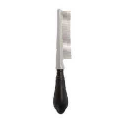 Finishing Comb for Dogs, Large, Black / Gray